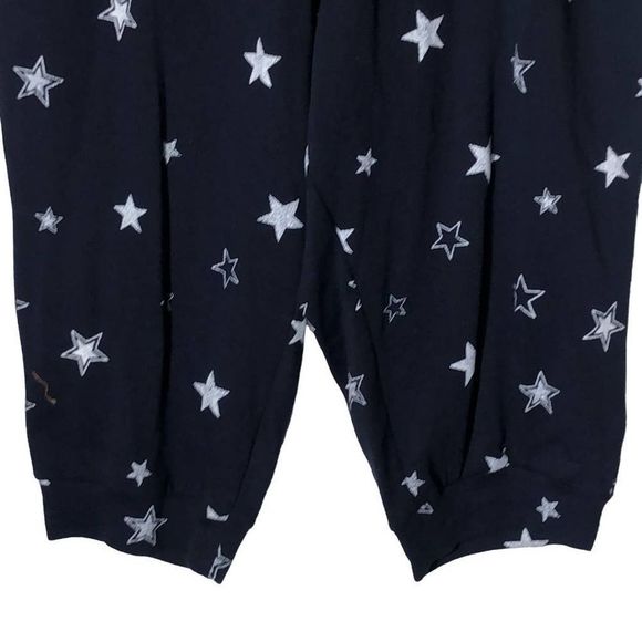 LIVI Star Print Loungewear Crop Pants Womens Plus Size 18/20 Blue White - Picture 4 of 8